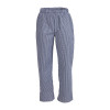 Vegas Small Blue & White Check Trousers Polycotton - Size M