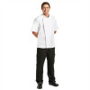 Chef Works Springfield Short Sleeve White Zip Chefs Jacket - Size S
