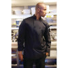 Chef Works Calgary Cool Vent Basic Chef Coat Black (JLLS) - Size XS (B2B)