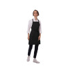 Chef Works Two Patch Pocket Bib Apron (F53) Black (B2B)