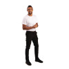 Stretch Slim Combat Trouser Black - 36