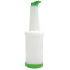 CONTAINER /BAR POURER - 1 LITRE - GREEN POURING CONTAINER - PLASTIC - C168 - PER EACH