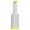 CONTAINER /BAR POURER - 1 LITRE -YELLOW POURING CONTAINER - PLASTIC - C175 - PER EACH