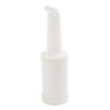 CONTAINER /BAR POURER - 1 LITRE -WHITE POURING CONTAINER - PLASTIC - C187 - PER EACH