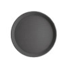 Anti-Slip Plastic Round Tray Black - 280mm 11"