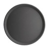 Anti-Slip Plastic Round Tray Black - 406mm 16"