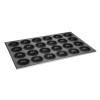 Vogue Aluminium Muffin Tray 24 Hole Non Stick - cup size 80x35mm