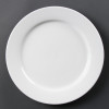 PLATE /OLYMPIA / WHITEWARE WIDE RIMMED PLATE - 11"- PER BOX OF 6 - CB482