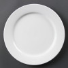 PLATE /OLYMPIA / WHITEWARE WIDE RIMMED PLATE - 11"- PER BOX OF 6 - CB482