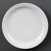 PLATE /OLYMPIA / PLATE - WHITEWARE NARROW RIMMED PLATES - 10" - PER BOX OF 12