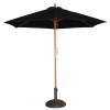 Bolero Black Round - 2.5m Pulley Parasol
