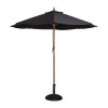 Bolero Black Round - 2.5m Pulley Parasol