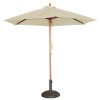Bolero Cream Round - 3m Pulley Parasol