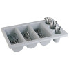 Cutlery Dispenser Plastic 6 Compartment Grey - 100x325x530mm