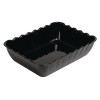 Kristallon Large Salad Crock Black SAN - 4.25Ltr 335x255x85mm