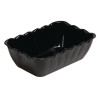 Kristallon Medium Salad Crock Black SAN - 2Ltr 260x175x85mm