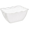 Kristallon Small Salad Crock White SAN - 0.75Ltr 165x135x85mm