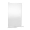 MENU / ACRYLIC -A4 PORTRAIT - NOTICE  HOLDER -UPRIGHT - WIDE BASE-FREE STANDING - PER EACH
