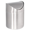 BIN /Tabletop Sachet Disposal Bin swing lid - s/steel -168mm h x 120mm diam-PER EACH
