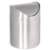 BIN /Tabletop Sachet Disposal Bin swing lid - s/steel -168mm h x 120mm diam-PER EACH