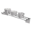Vogue St/St Tubular Wall Shelf - 1200(w) x 300(d)mm