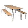 Contour Folding Table Oak Colour - 1220x685x698mm (Direct)