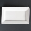 Lumina Fine China Wide Rim Rectangular Plate - 257x155mm 10x6" (Box 4)