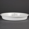 Olympia Whiteware Divided Round Dish - 383x65mm 3500ml (Box 1)