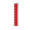 300mm Deep Locker 8 Door (Electronic Lock) Red with Sloping Top (Direct)
