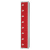 450mm Deep Locker 8 Door (Electronic Lock) Red (Direct)