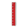 Elite Eight Door Padlock Locker Red
