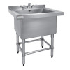 Vogue St/St Deep Pot Sink - 770mm (w) x 600mm (d)