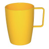 Kristallon Polycarbonate Handled Beaker Yellow - 284ml 10oz (Box 12)