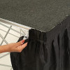 Valance 1m x 400mm deep Black Ultralight Staging