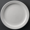 Athena Hotelware Narrow Rimmed Plate - 25.8cm 10" (Box 12)