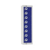 Personal Effects Lockers 8 door (Blue) Camlock Flat Top (Direct)