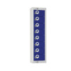 Personal Effects Lockers 8 door (Blue) Camlock Flat Top (Direct)