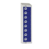 Personal Effects Lockers 8 Door (Blue) Padlock/Sloping Top (Direct)