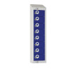Personal Effects Lockers 8 Door (Blue) Padlock/Sloping Top (Direct)