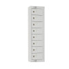 Personal Effects Lockers 8 door (Grey) Camlock Flat Top (Direct)