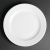 Royal Porcelain Classic Wide Rim Plate White - 9.5" 240mm (Box 12)