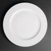 China Craft Porcelain Classic Wide Rim Plate White - 310mm 12.2" (Box 12)