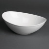 Royal Porcelain Classic Salad Bowl Oval White - 7.9" 200mm (Box 6)