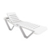Resol Polypropylene White Sun Lounger (Pack 2)