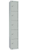 300mm Deep Locker 5 Door (Electronic Lock) Mid Grey with Sloping Top (Direct)