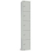 450mm Deep Locker 5 Door (Electronic Lock) Mid Grey (Direct)