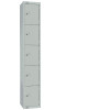 450mm Deep Locker 5 Door (Electronic Lock) Mid Grey with Sloping Top (Direct)