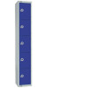 450mm Deep Locker 5 Door (Coin Return) Blue with Sloping Top (Direct)