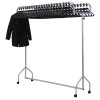 Twin Top Grey Garment Rail (Direct)