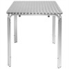 Bolero Square Stacking Bistro Table St/St Top - 600mm